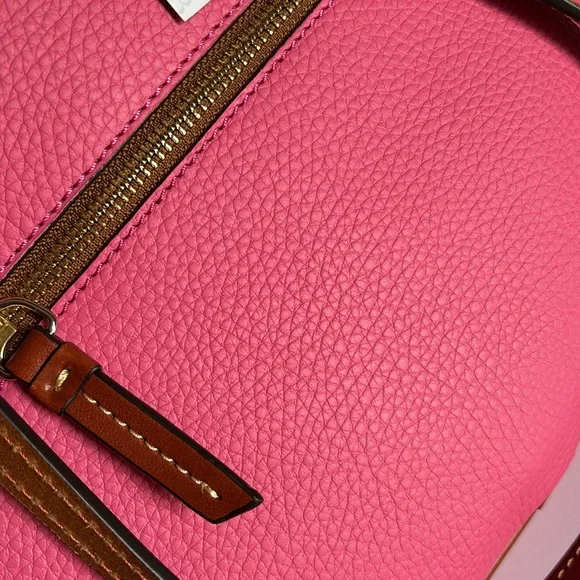 RARE Dooney & Bourke Pink Leather, Richmond Shopper - Picture 3 of 14